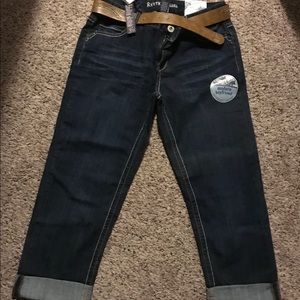 Rhythm in Blue boyfriend style Capris